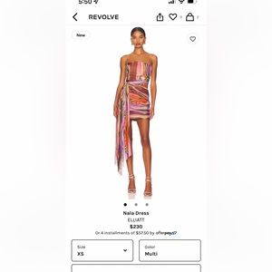 Revolve ELLIATT multi color dress
